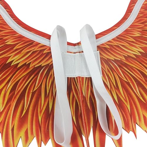 Miniatura 6 de Accesorios de ropa de cosplay para Halloween, carnaval, adultos, niños, máscaras, cosplay, alas de ángel de llama fénix, para escuela, familia,
