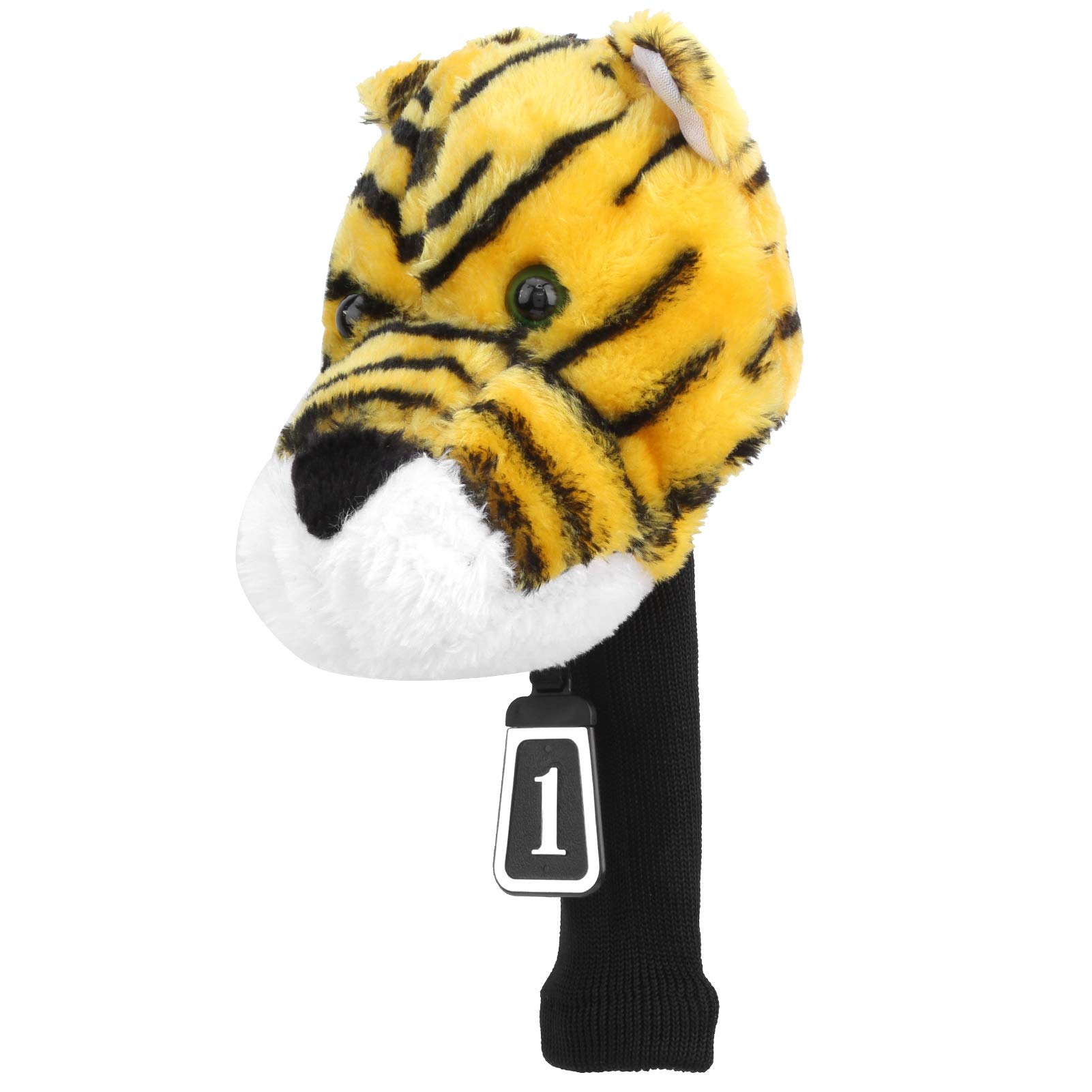 Copri Capo Club, Novità e Cute Tiger Animal Cartoon Shape, Copri Capo Golf, Accessori in Legno, for Golf, Club, Sport, Training, Leisure