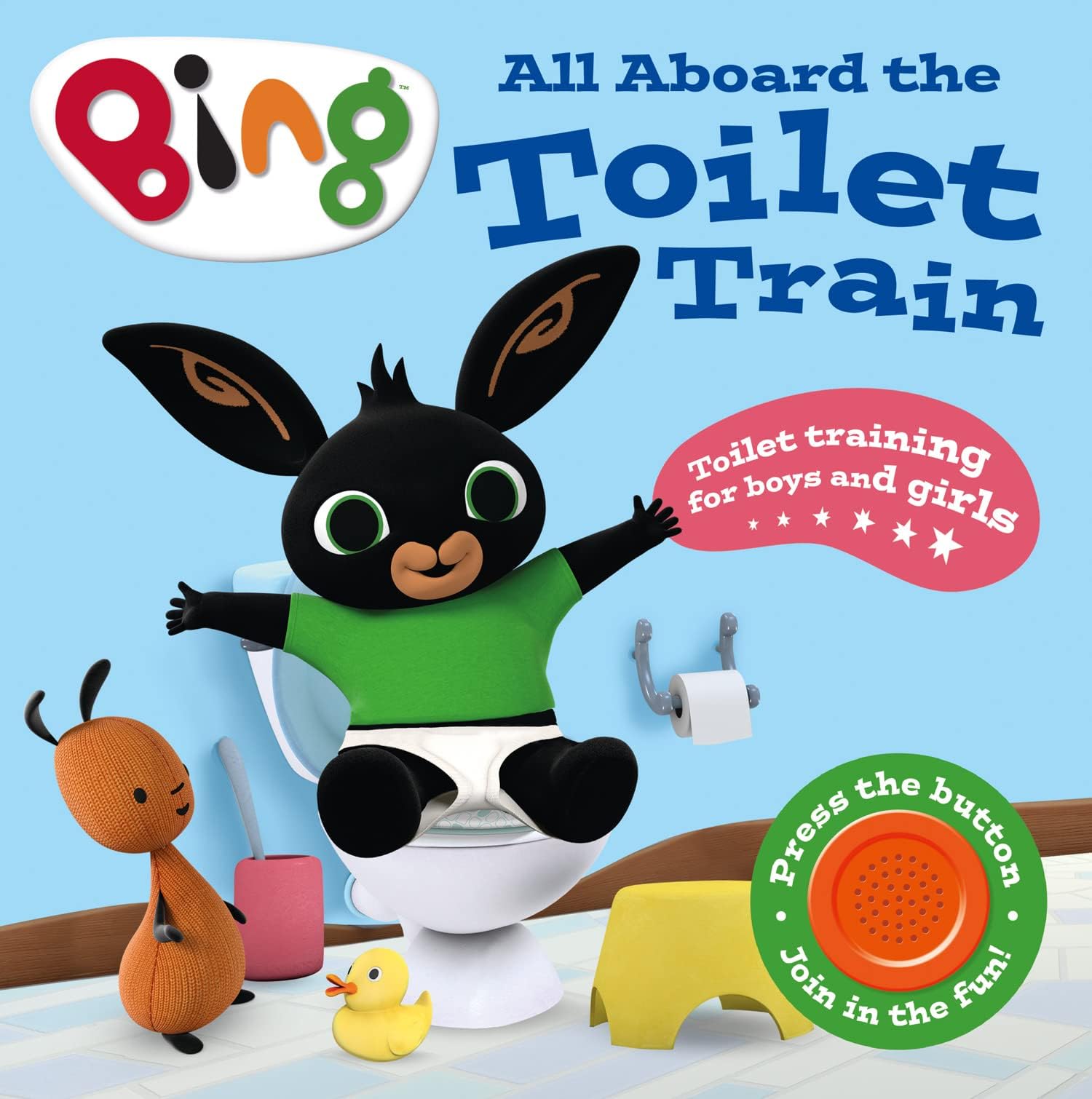 All Aboard the Toilet Train!: A helpful potty training single-sound board book for chidlren ages 2 to 5 (Bing)