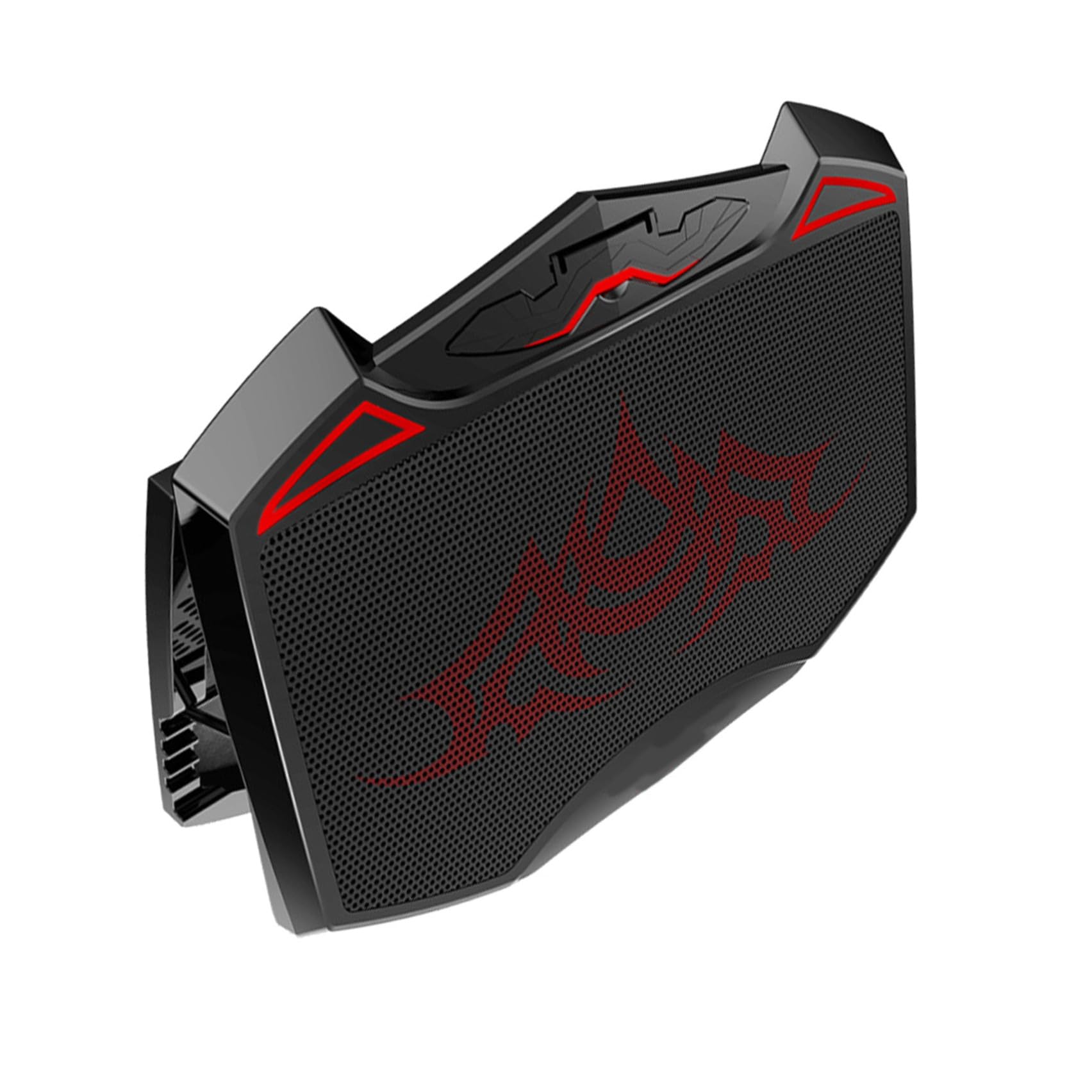Refroidisseur Métal Ventilateurs Ordinateur Portable 3 pour Rouge 220v | Double Port Usb, Support à 5 Angles Réglables, Pad Antidérapant, Dissipation Rapide