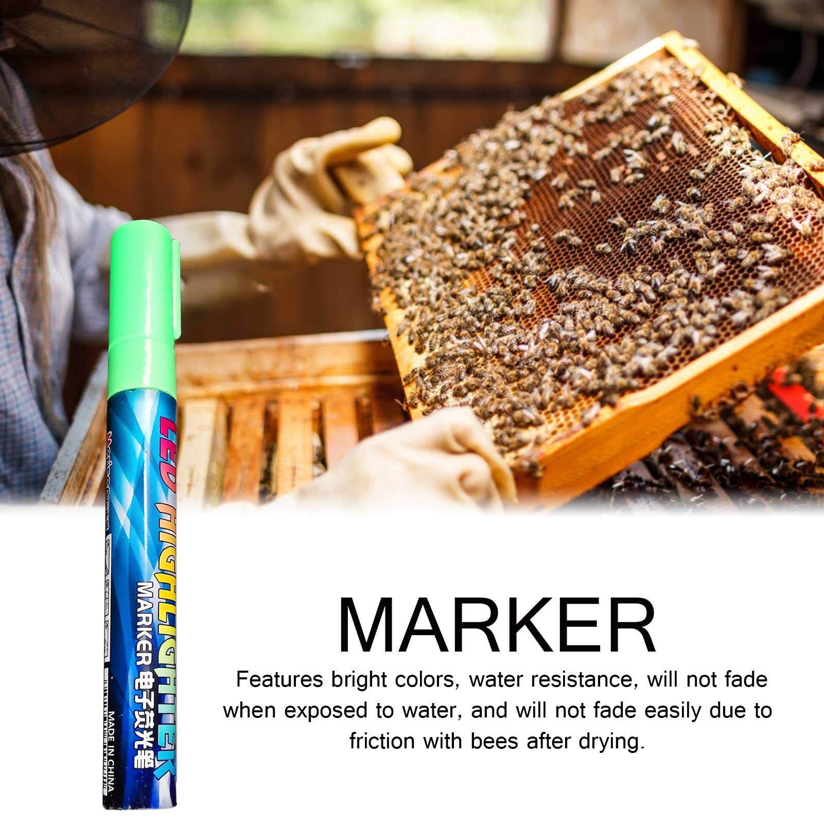 marqueur la reine des abeilles - Blanc, jaune, rouge, vert, bleu, outil d'apiculture, outils d'apiculture en plastique