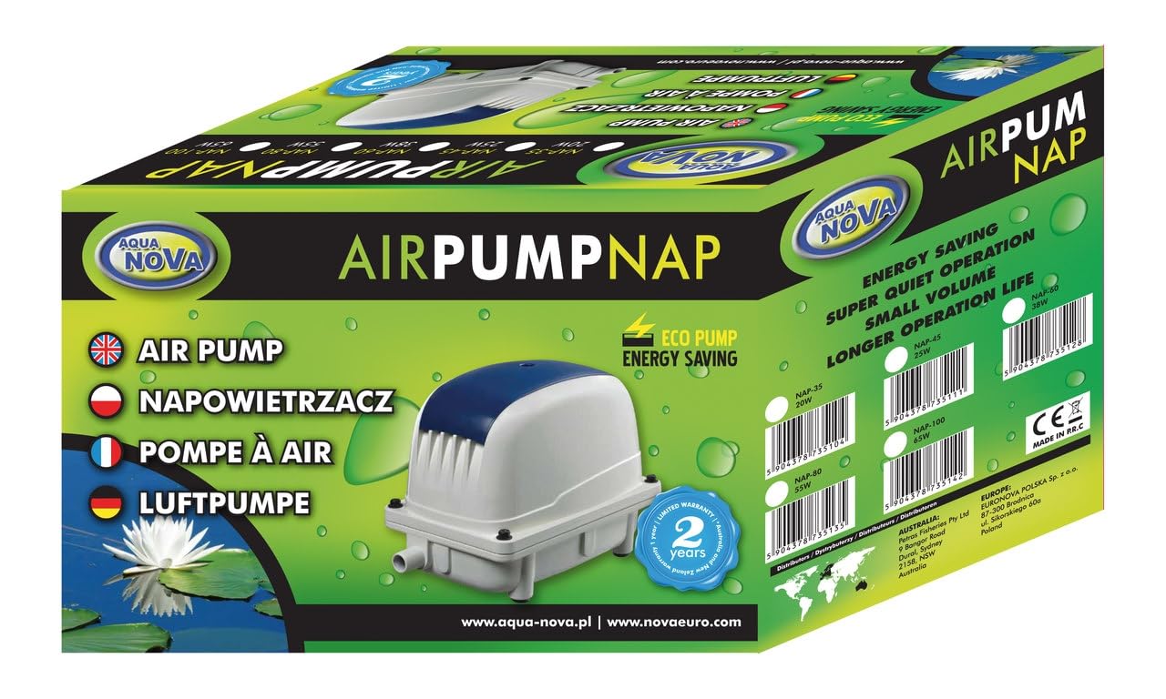 Napowietrzacz do oczka wodnego AQUA NOVA, moc 38W, 65L/min, NAP-60
