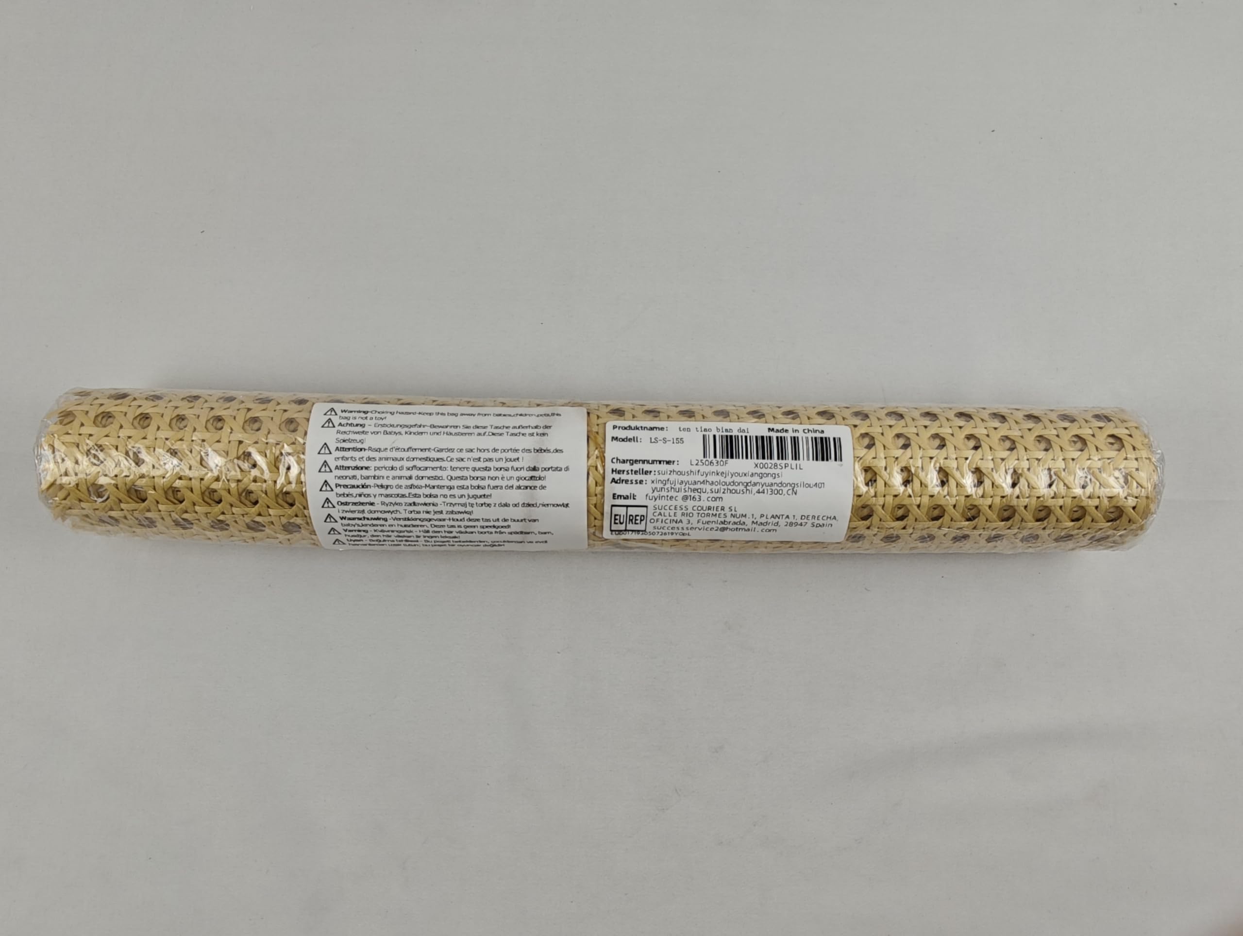Rattan rotolo, 40 x 100 cm, midollino per sedie paglia di vienna per mobili, cannage rotin per sedie, armadi, bricolage, resistente all'umidità, impermeabile, fatto a mano, paglia di vienna per sedie
