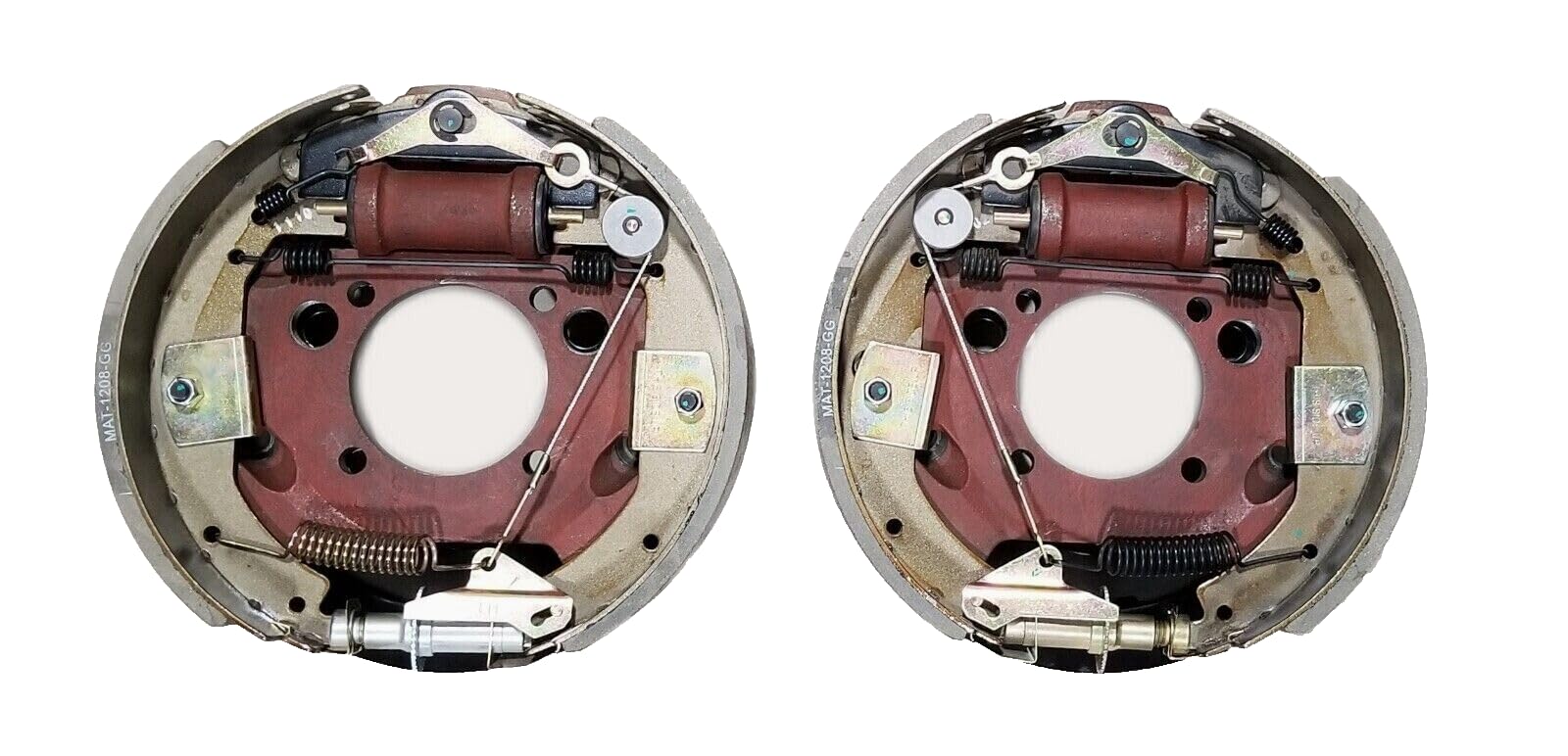 Everything for trailers, RVs and trucks and more - Pair 12-1/4 x 3-3/8 Hydraulic 8K Backing Plate Trailer 4 Bolt 23-402 23-403 (FS1XN-3182)