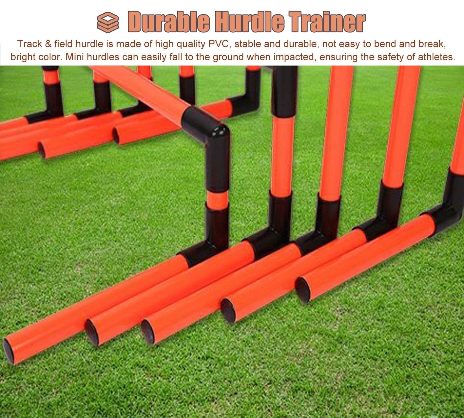 Soft Safety Hurdles, Agility Training Coordination Set, Adjustable Lift, Separate Soft Pole Design, Used For Professional Hurdles Competitions, Training, Etc
