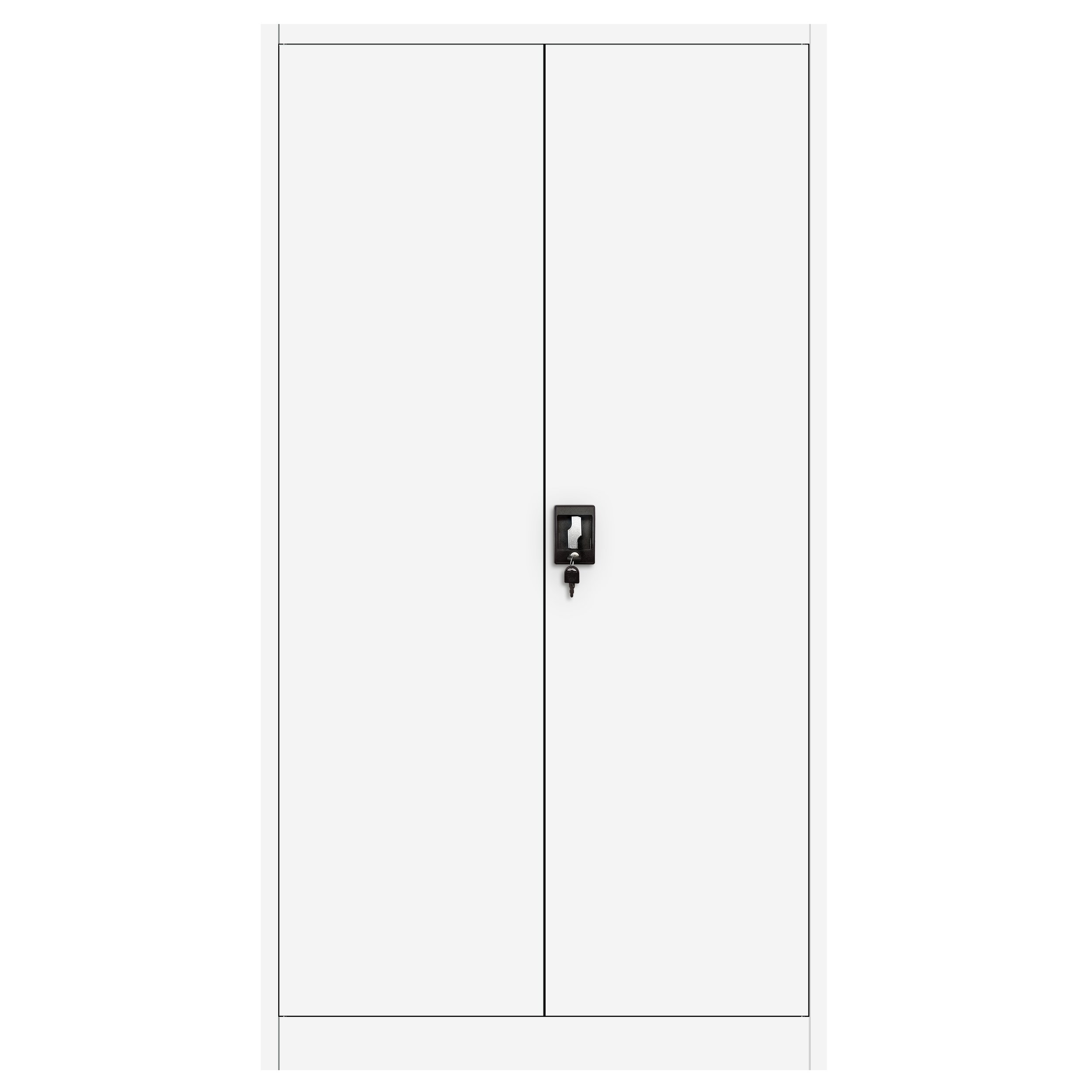 Jan Nowak 4er Set Aktenschrank C001 Metallschrank Stahlschrank Werkzeugschrank Büroschrank Lagerschrank Universalschrank Pulverbeschichtung Flügeltüren 185 cm x 90 cm x 40 cm (weiß/weiß)