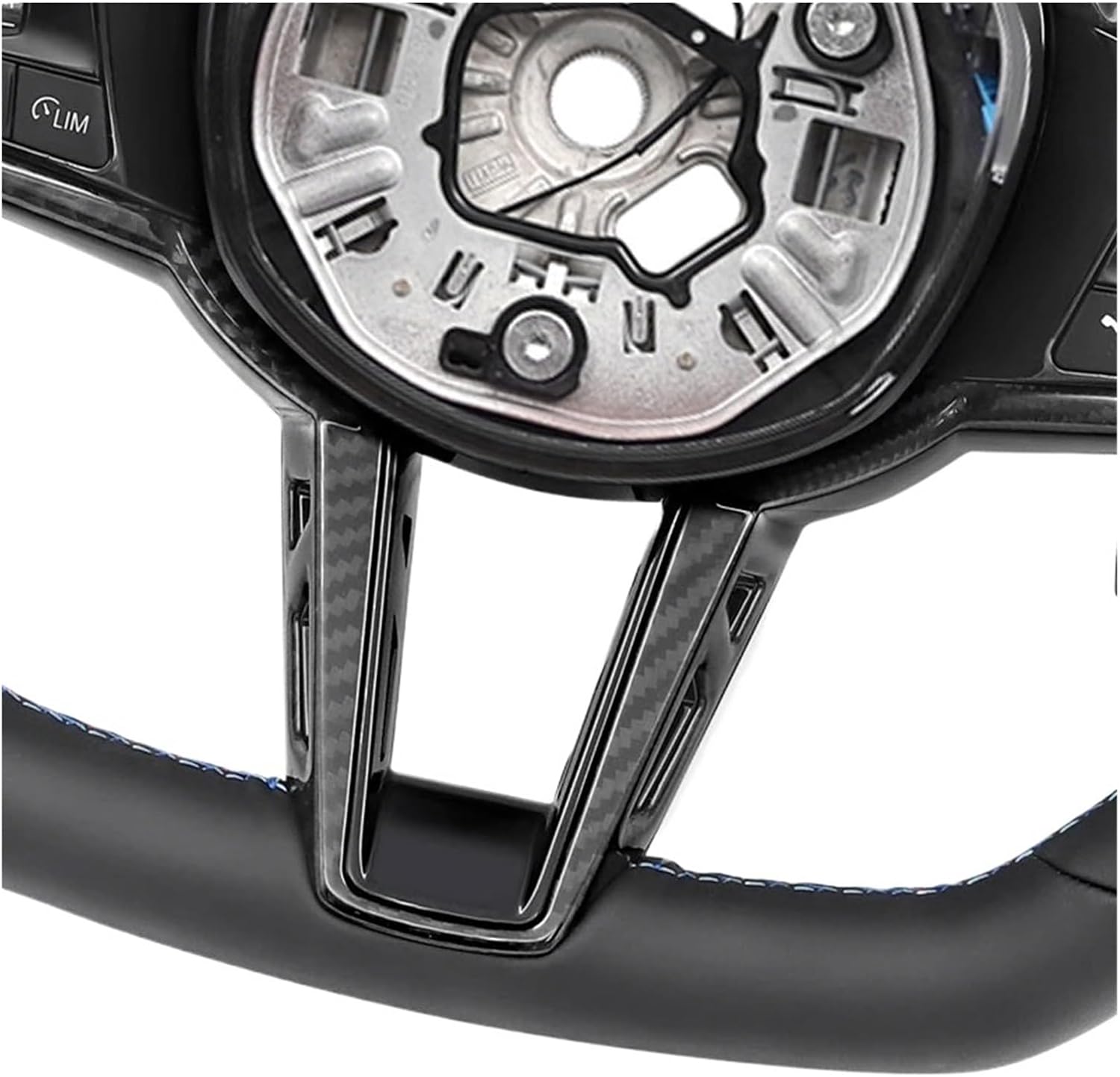 Steering Wheel Leather Compatible for BMW G01 G02 G05 G20 G21 G26 G30 G31 G32 G82 G42 G14 G80 G87 X1 X3 X4 M2 M3 Car Accessories(Left 1pc)