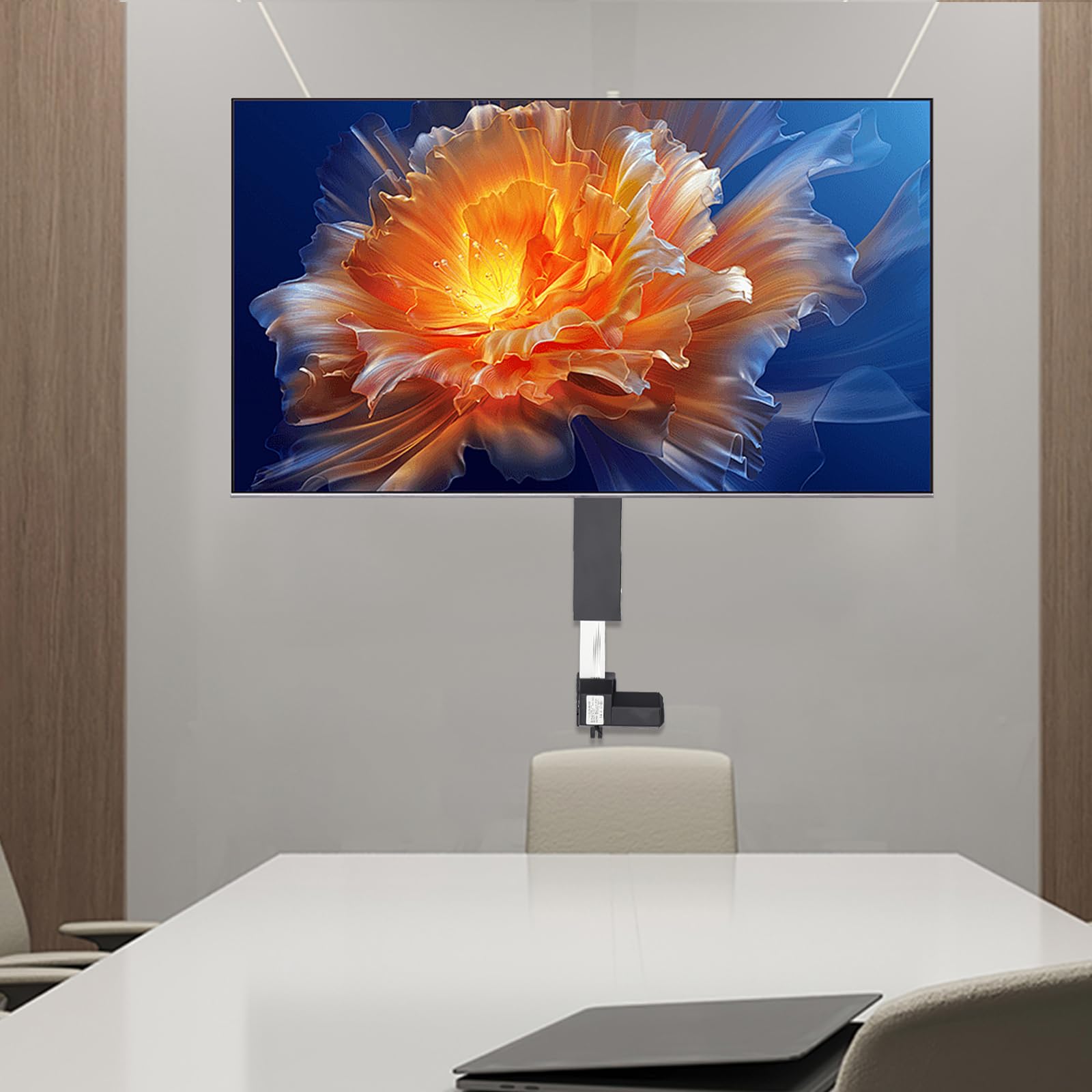 Soporte de TV eléctrico, mando a distancia, soporte telescópico para televisores de 26 a 57 pulgadas, con mando a distancia, para casa, salón, dormitorio, oficina