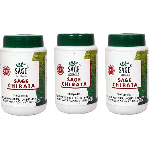 Sage Chirata Purify 100 Capsules Pack of 3