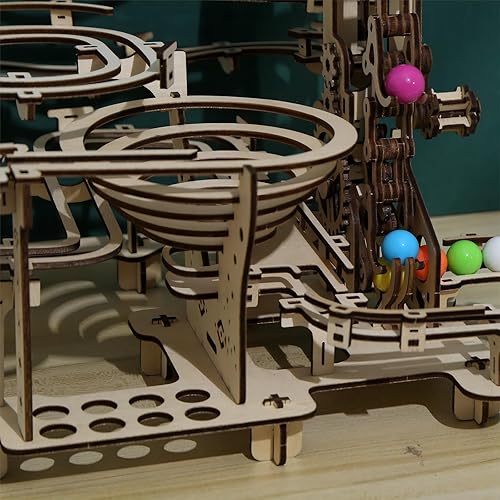 Miniatura 4 de bennama Juego de rompecabezas de madera 3D con diseño de canicas, kit de modelo mecánico de viajero en el tiempo con motor, rompecabezas y