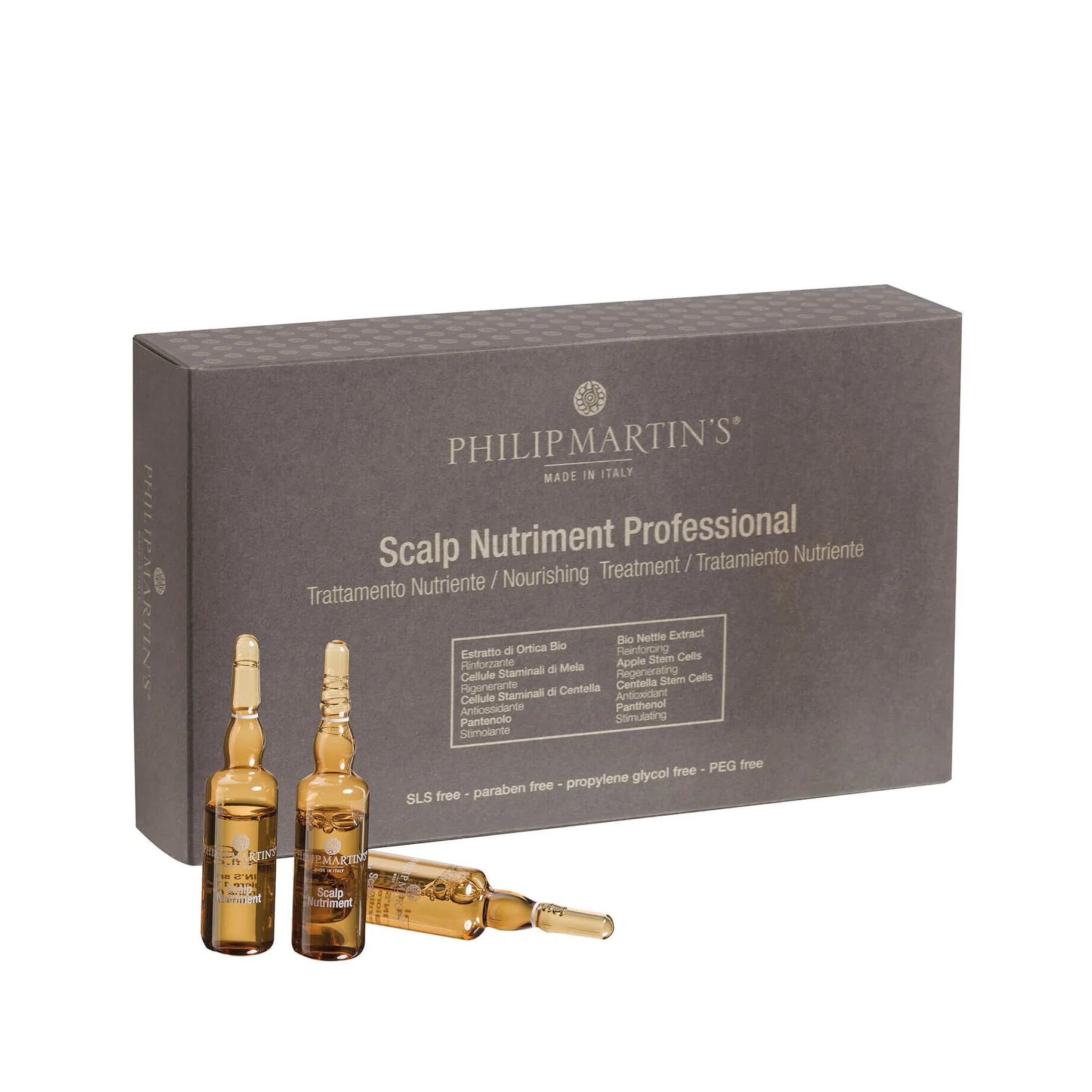Philip Martin's Scalp Nutriment Professional 12x 7ml, Transparent Liquid, Small
