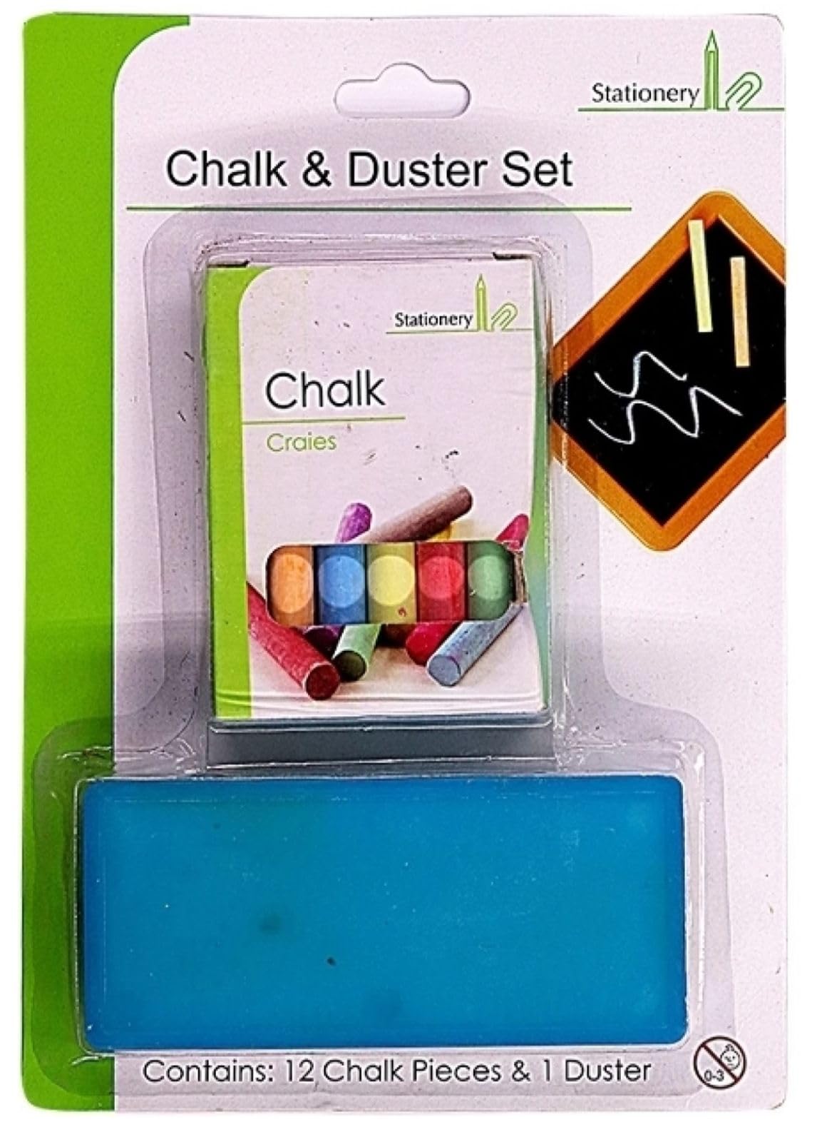 Kreative Kraft Classroom Chalk Duster Set Essential Tools For Teachers Blackboard Chalk Duster (12 Sticks)