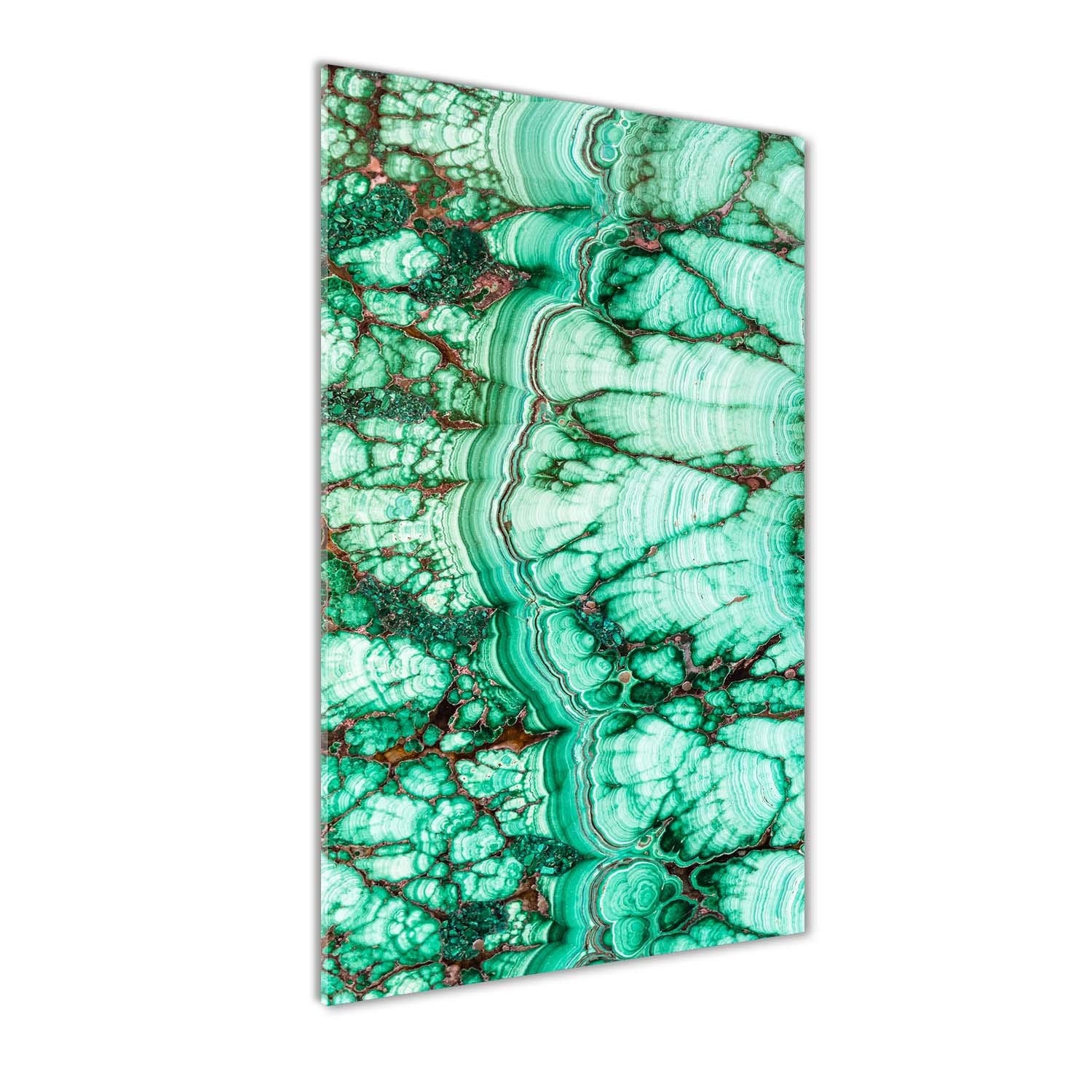 Tableau image art moderne malachite 70x140 cm pour salon élégant