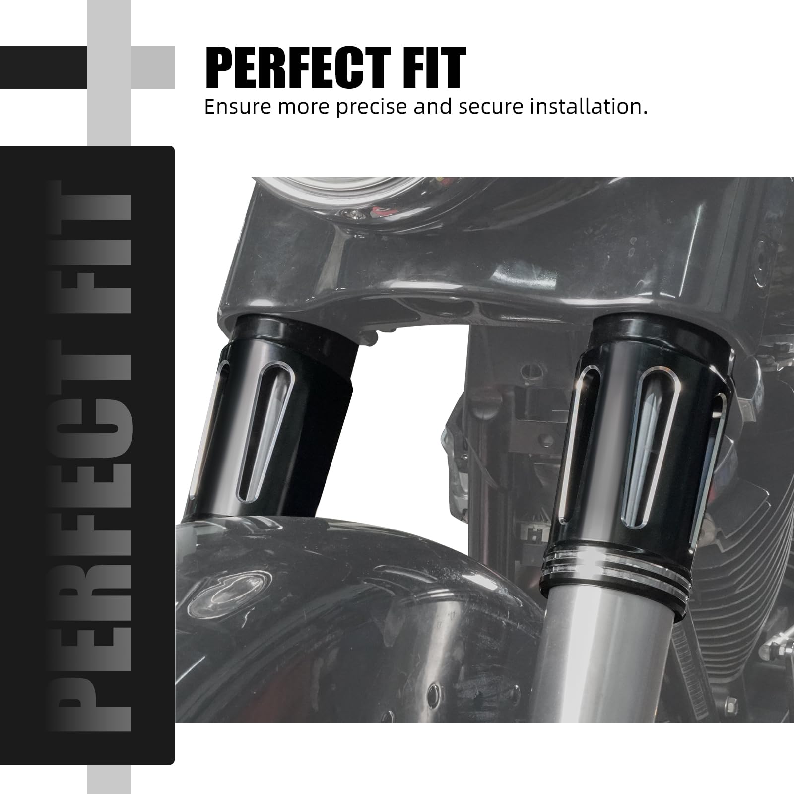 Amazon.com: NICECNC Aluminium Fork Slider Covers Assembly Black