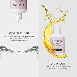 BEYELIAN Lash Bonder for Eyelash Extension Super Bonder Longer Retention Help Glue Bond Better Glue Primer Accelerate Drying Time Low Irritation Water Oil Proof 4 Pack