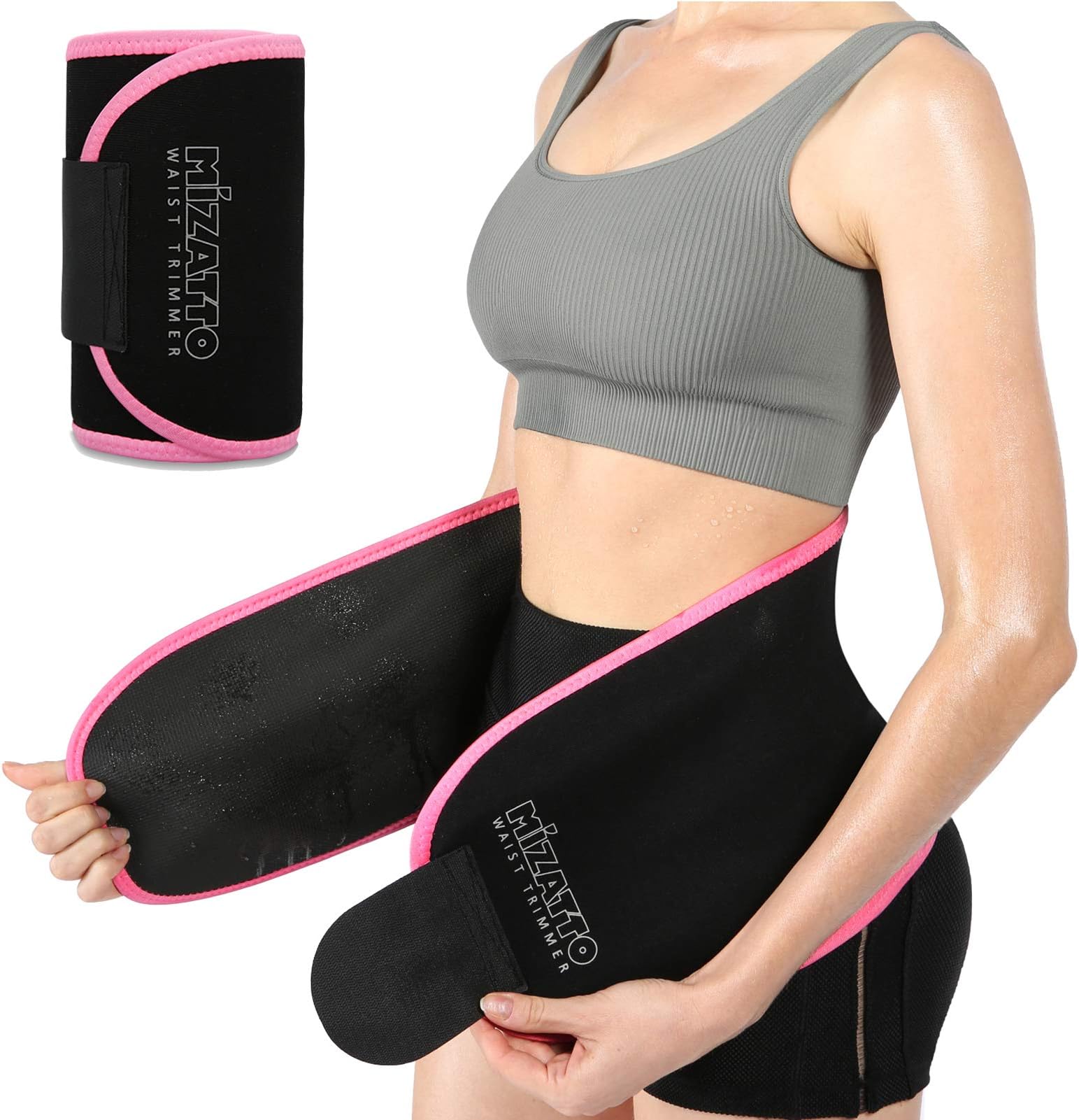 Waist Trainer for Women and Men, Neoprene Sweat Band Waist Trimmer Belt Slimming Stomach Wrap for Workout