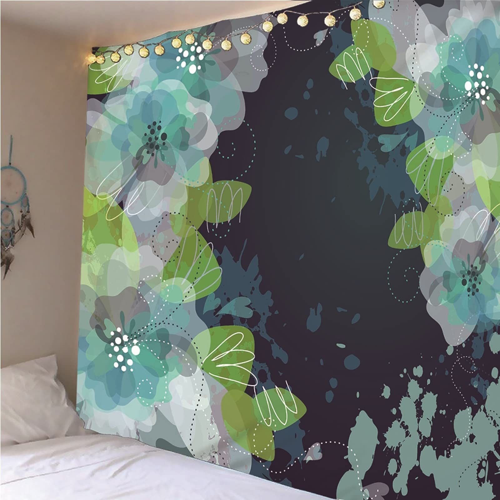 Aeici Tapiz Tela Pared, Tela Pared Decorativa Sinple Tapiz Pared Wall Hanging, Bedsheet(240X220Cm)