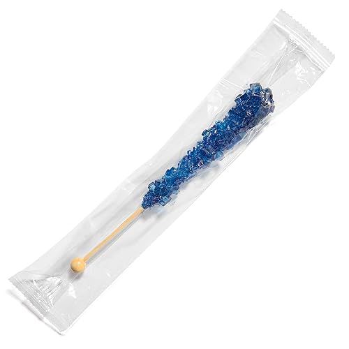 Miniatura 3 de Candy Envy - Palitos de azúcar de caramelo de roca azul marino - Sabor a arándanos - 12 Indiv. envueltos