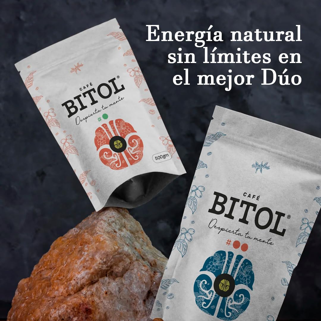 BITOL COFFEE | Café de Especialidad en Grano Natural | 100% Arábica Origen Único Colombia Huila Supremo y Guatemala Antigua | Tueste Medio Gourmet | Notas de Chocolate y Frutos Secos | 1000 gr