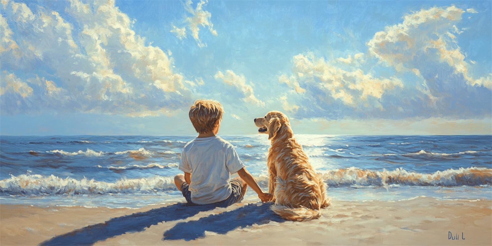 Dipingere con i Numeri per Adulti ragazzo Paint by Numbers Kit cane Fai da te Hobby Creativi Adulti, Colorare Con i Numeri Pennelli e Colori Acrilici, Decorazione della Parete di Casa Regalo 50x100cm