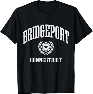 Bridgeport CT Vintage College Sports Design T-Shirt