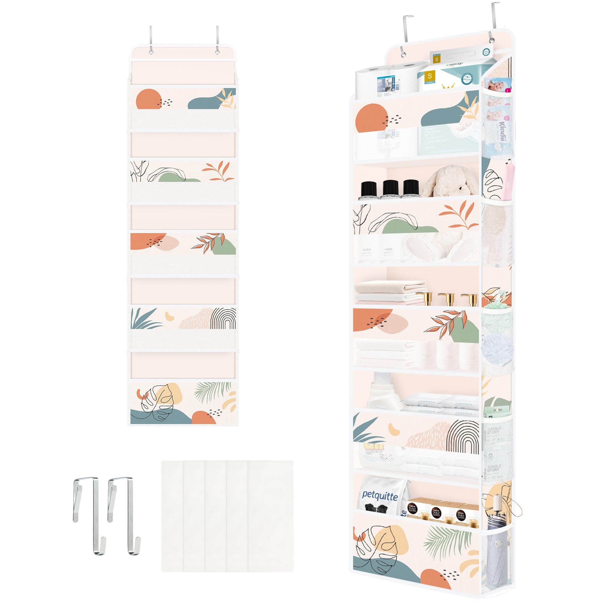 Clastyle Böhmisch Tür Hängeaufbewahrung für Kinder Türorganizer | Hängeorganizer für Camping Bad Schrank Schlafzimmer Badezimmer Tür Organizer Spielzeug Windel