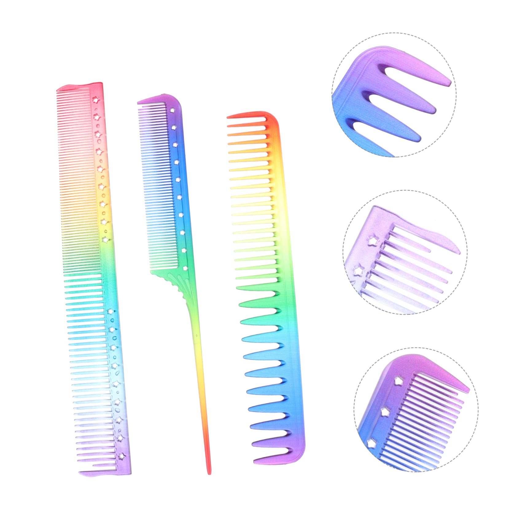 FRCOLOR 9 Piezas peine de peluqueria peine de pelo s de burlas de pelo portátil de estilismo para desenredar de peluquería s de peluquero el plastico
