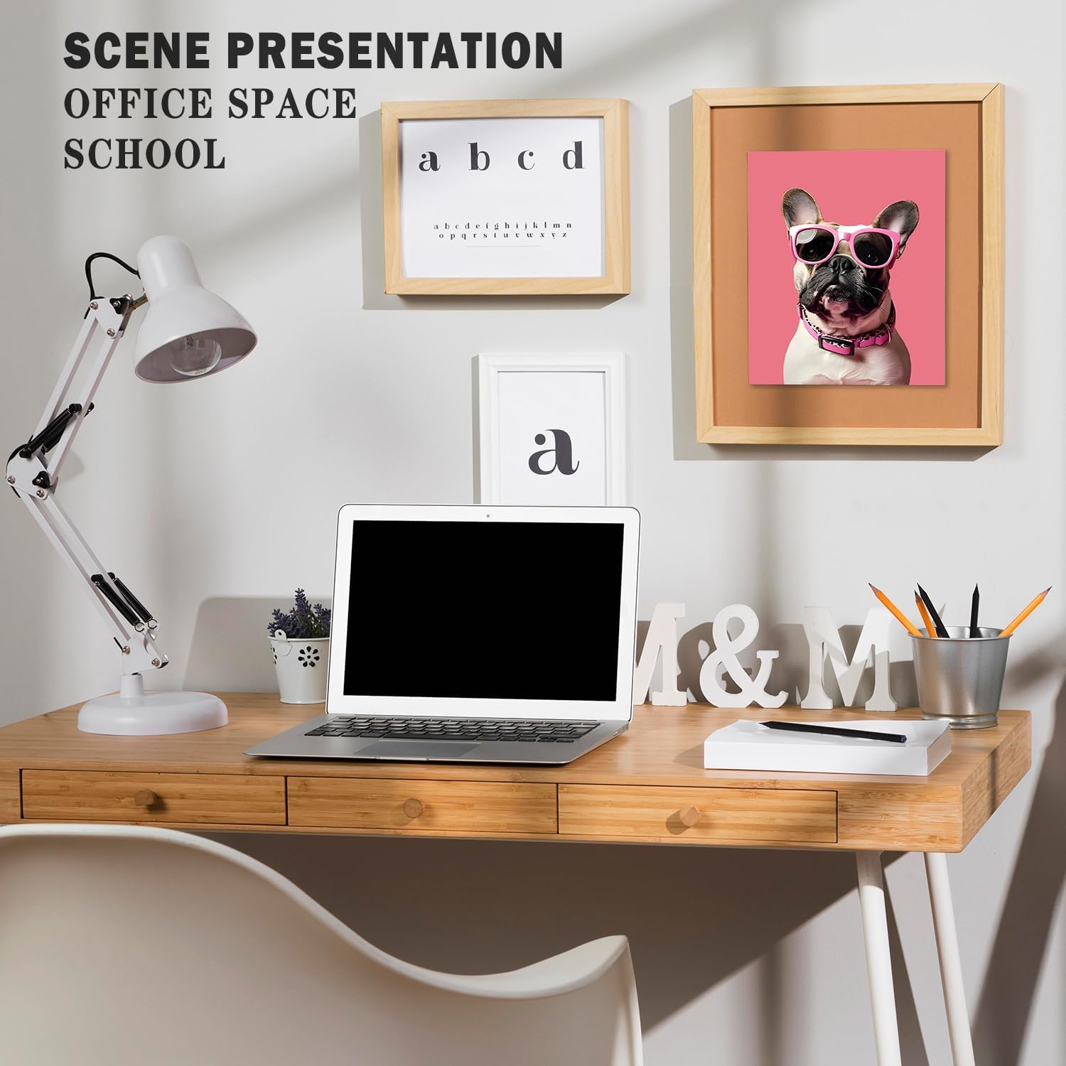 XUNLURY Pink Trendy Funny Dog Diamond Art Kits 4 Pcs, Cute Fashion Sunglasses Dog Diamond Painting Kits for Adults Beginners, Full Drill Diamonds Dots for Home Decor, 9.8x11.8 Inch