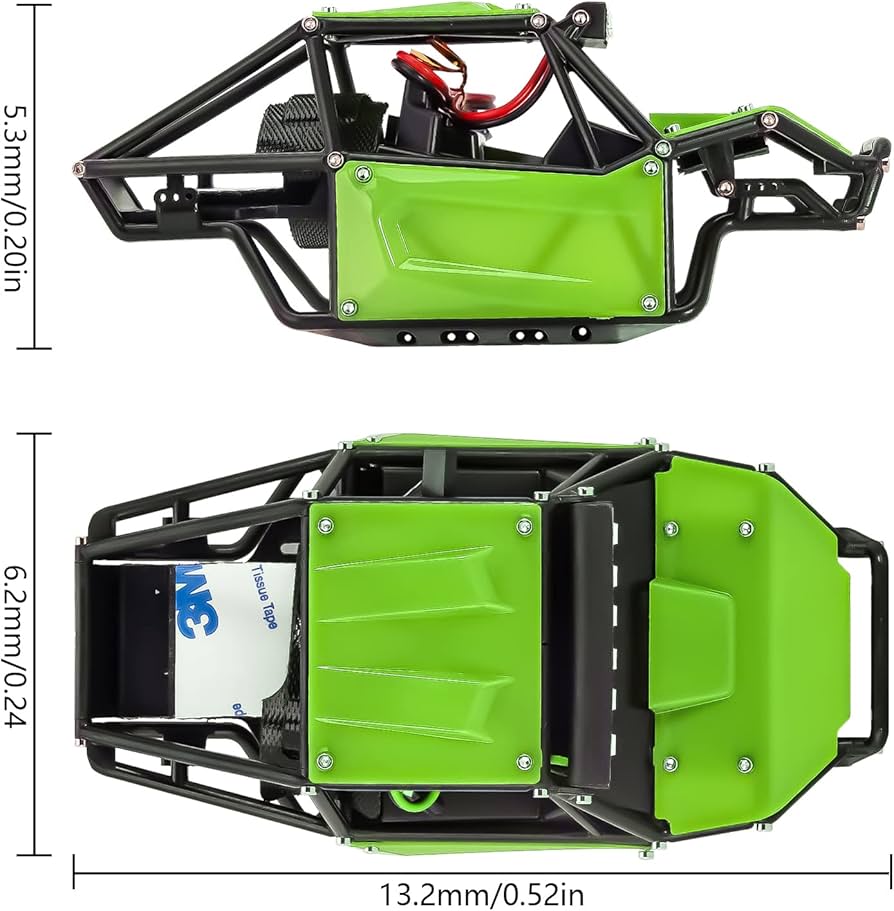 Amazon | INJORA 34g ロックバギーボディシェル ナイロン