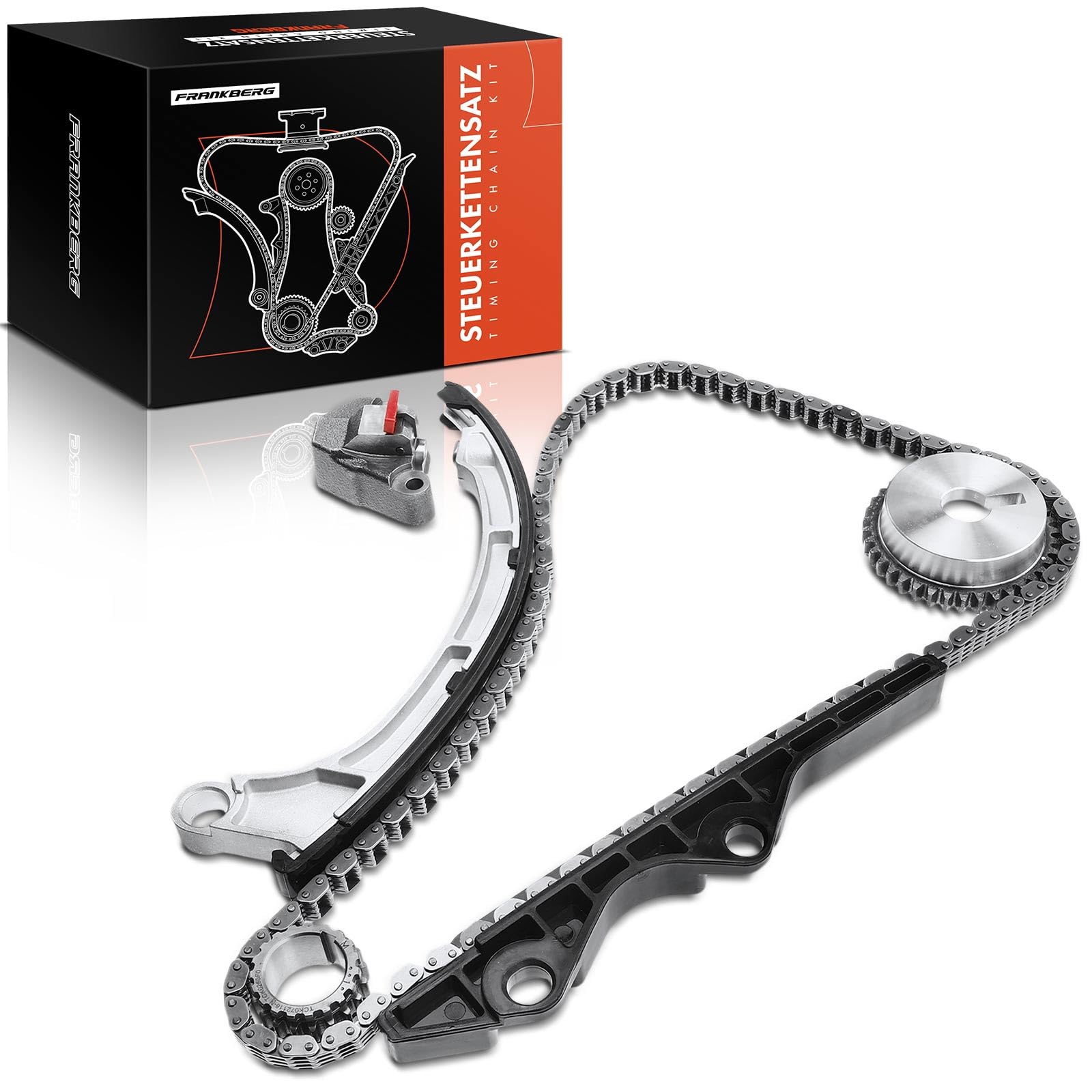 Frankberg Kit catena di distribuzione 13021-BX000 | Compatibile con: Nota E11 NE11, Micra C+C III K12, Micra III K12