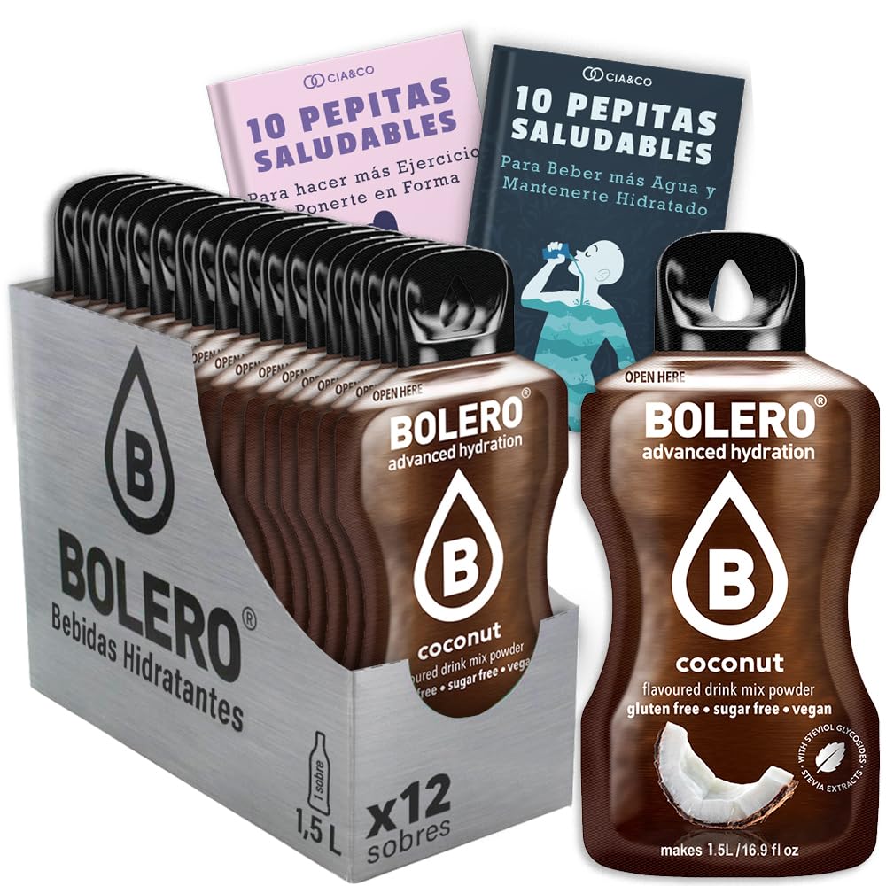24 x Bebida Bolero COLA Hidratante Sin Azucar (24x9 grs) + 30 Pepitas Saludables para una vida más sana by Cia&Co — view 154