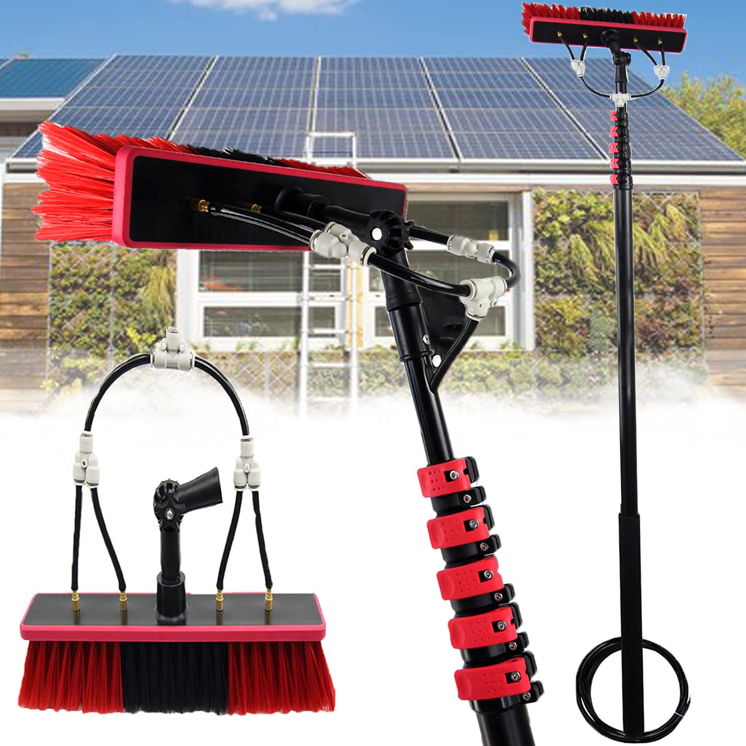 Brosse de nettoyage de panneau solaire pour l'entretien écologique de votre maison