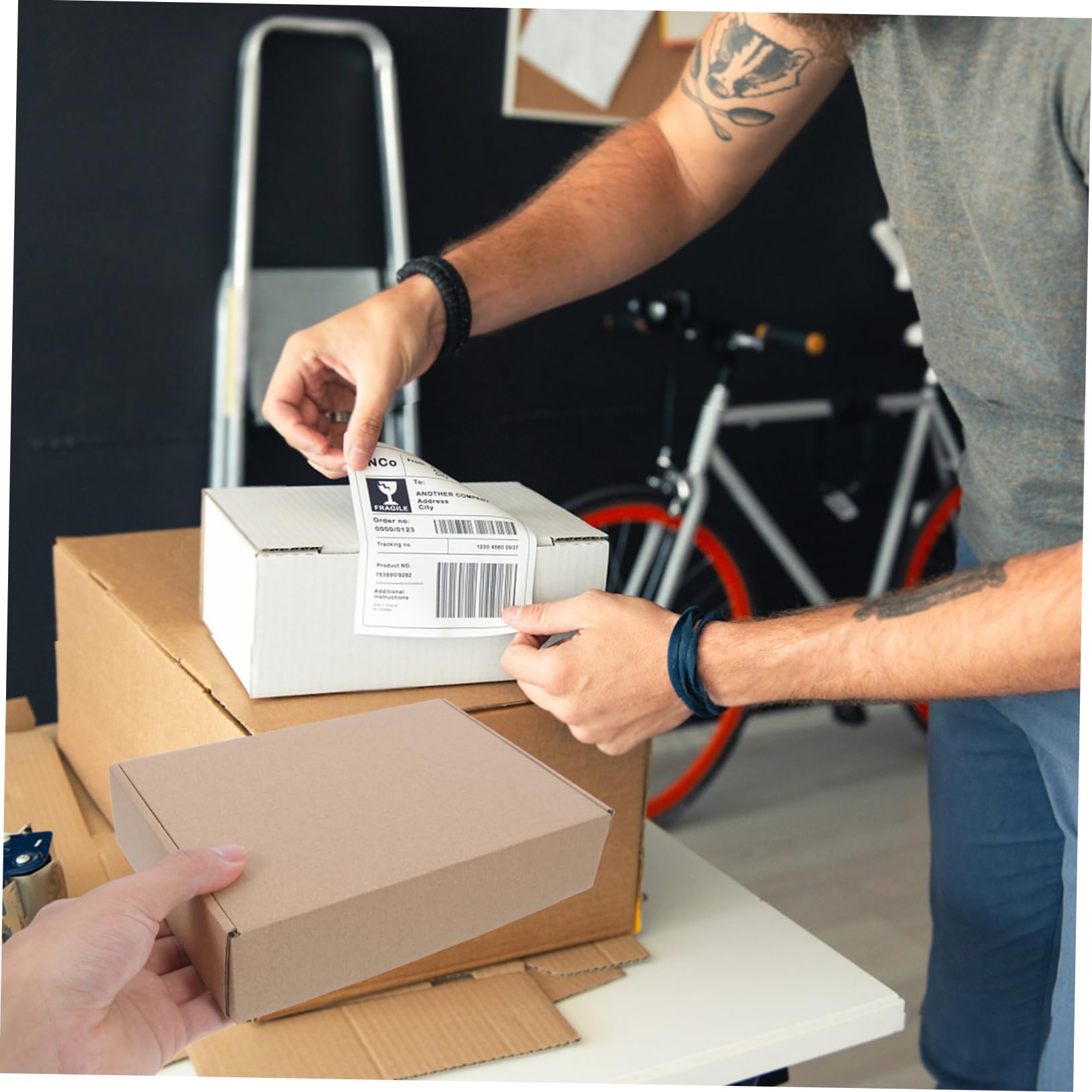 25piezas Cajas De Cartón Para Embalaje Caja De Envío Engrosada Para Pequeñas Unidades Para Envío y Almacenamiento De Ropa y Ropa Interior Para Embalaje