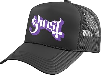 Ghost Purple Logo Trucker Hat with Adjustable Mesh Back