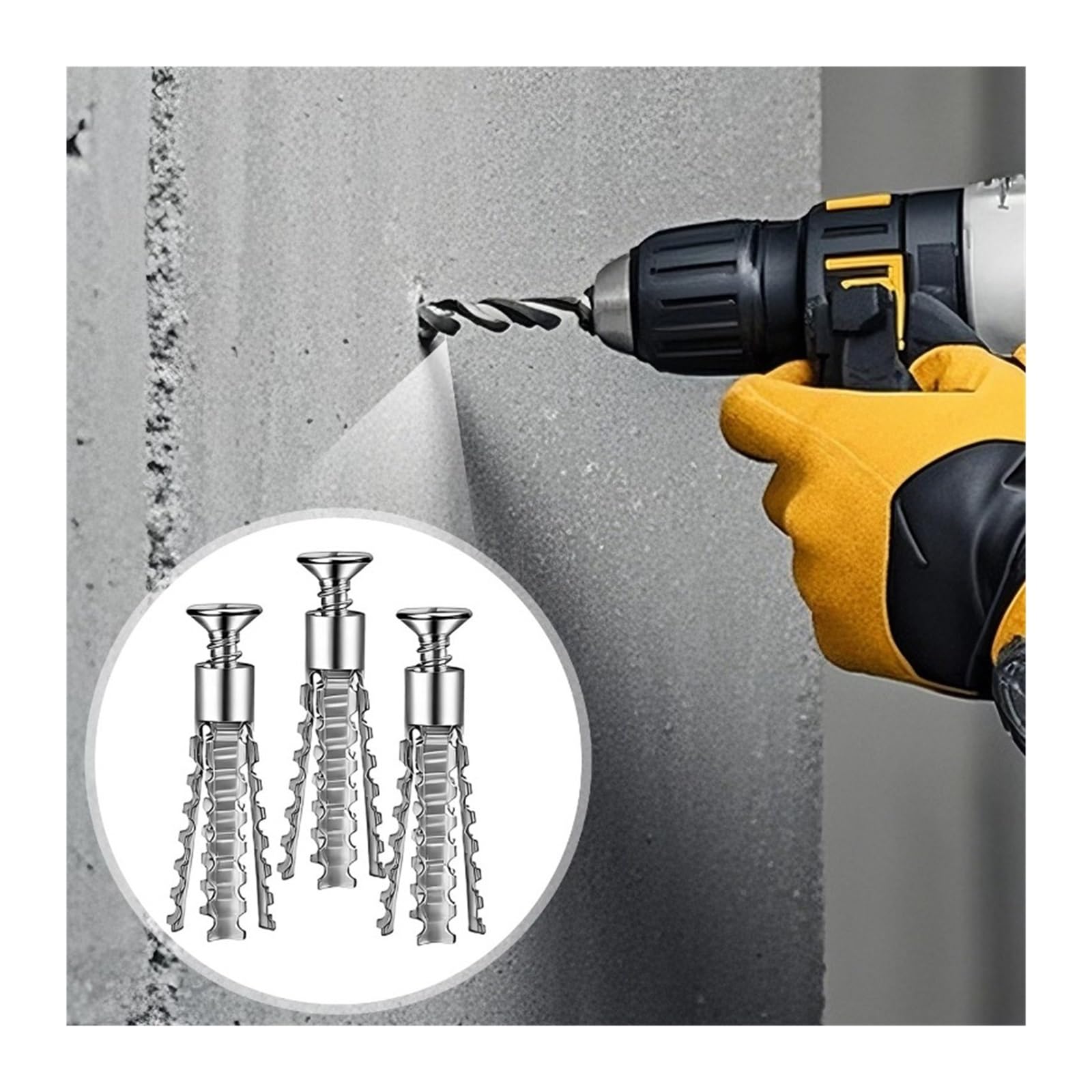 Tornillos De Expansión Dentados Acero Anclajes Pared Tubo Autorroscantes(20set)