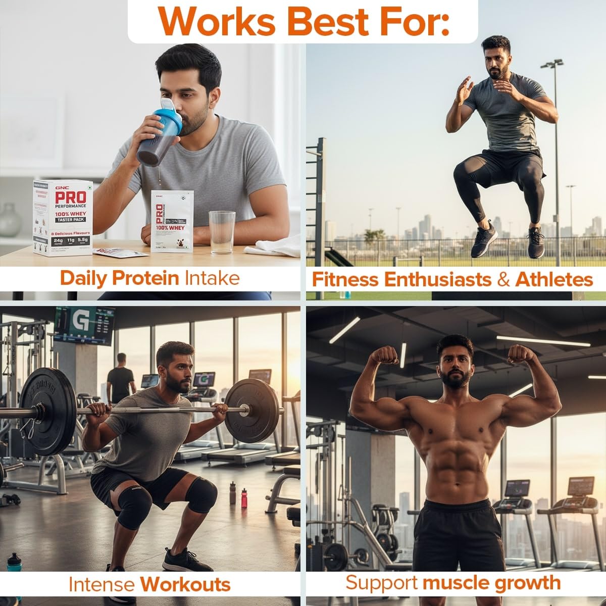 GNC Select Advanced | 24g Whey Protein & 10.5g EAAs | Isolate & Concentrate Blend Sourced from Indian Dairies | Zero Added Sugar | No Soy | Supports Muscle Growth, Recovery & Strength | Enhanced with DigeZyme® for Better Digestion & Easy Absorption | Mango, 1 kg — Amazon image 8