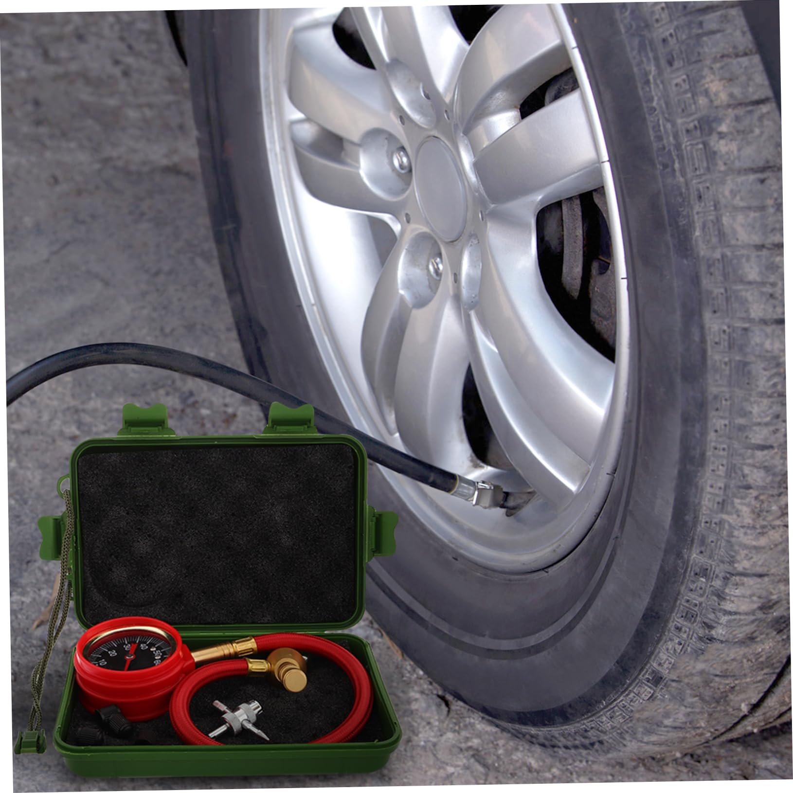 Healifty Manomètre de Pression pour Pneus Voiture Instrument de Mesure Précis Lecteur de Pression des Pneus
