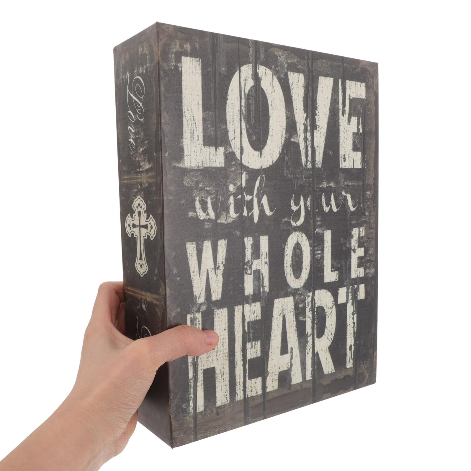 SECFOU Dekorativer Buchsafe mit Zahlenschloss aus Abs für Sichere Aufbewahrung und Tragbaren Schutz im Büro und Zuhause