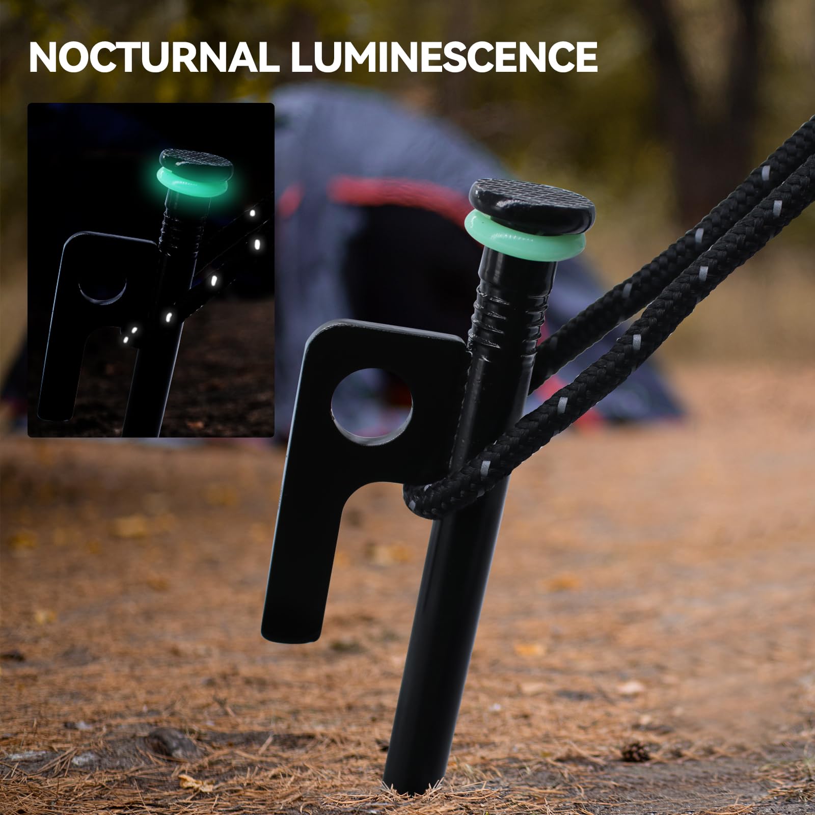 Picchetti Per Tenda RUNYU - 8 Pezzi In Acciaio, 30 Cm, Resistenti Alle Tempeste, Per Outdoor - Foto 11