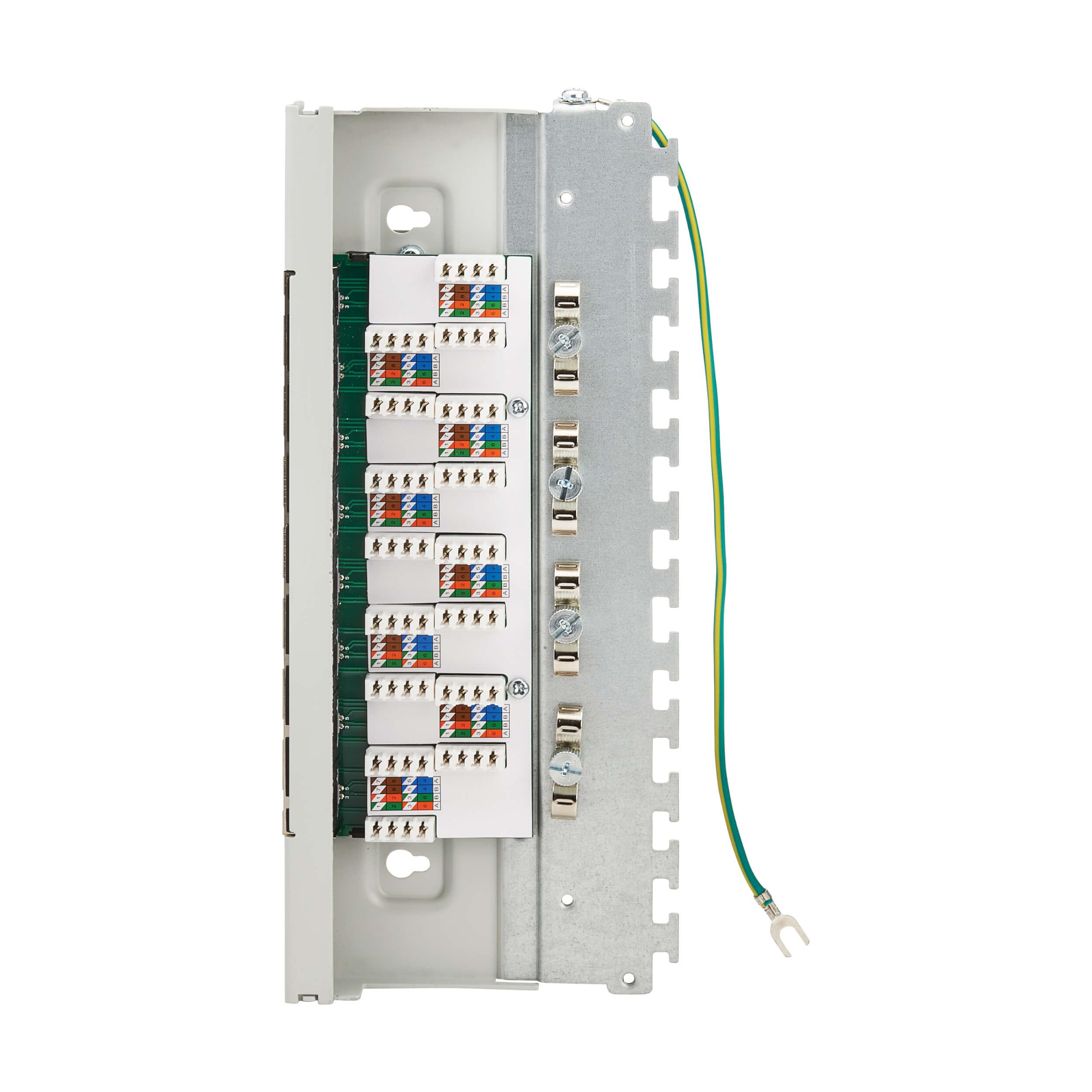Amazon | Tripp Lite Cat6a パッチパネル 8ポート 壁取り付け