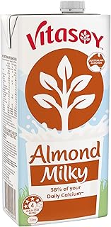 Vitasoy UHT Almond Milky, 1 Litre (Pack of 12)