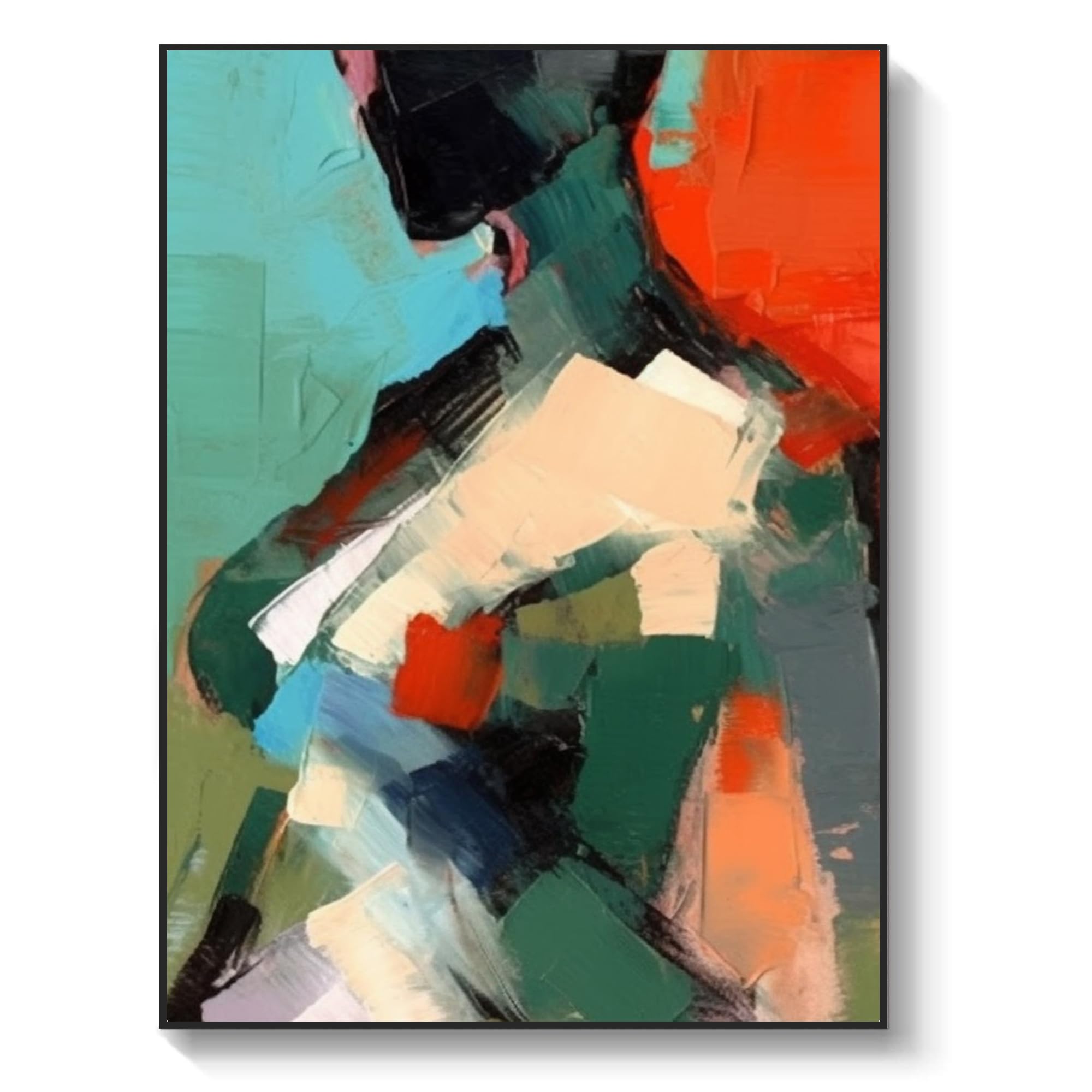 Amazon.com: Yahedoba Textured wall art, sexy oil painting of woman