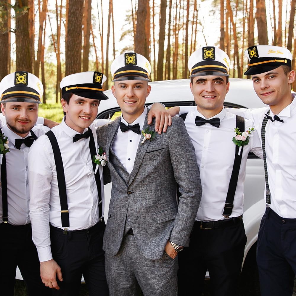 Bachelor Party Captain's Hat - Groom to Be Nautical Bachelor Hat | Funny Accessory Boats n' Hoes Bridal Shower