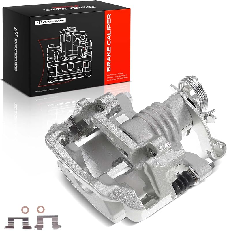 Pinça de freio a disco traseira esquerda A-Premium com suporte para Chevrolet, Pontiac e Saturn
