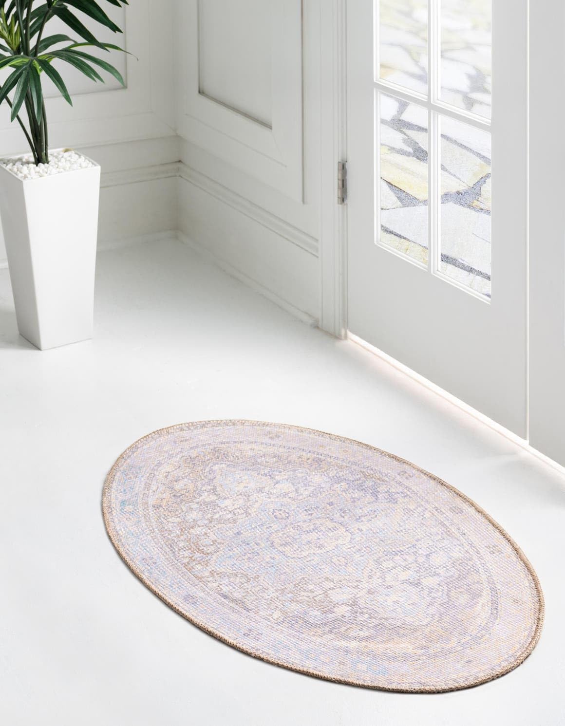 Unique Loom Timeless Collection Area Rug - Jude (2' x 3' 1" Rectangle, Cream/ Ivory)