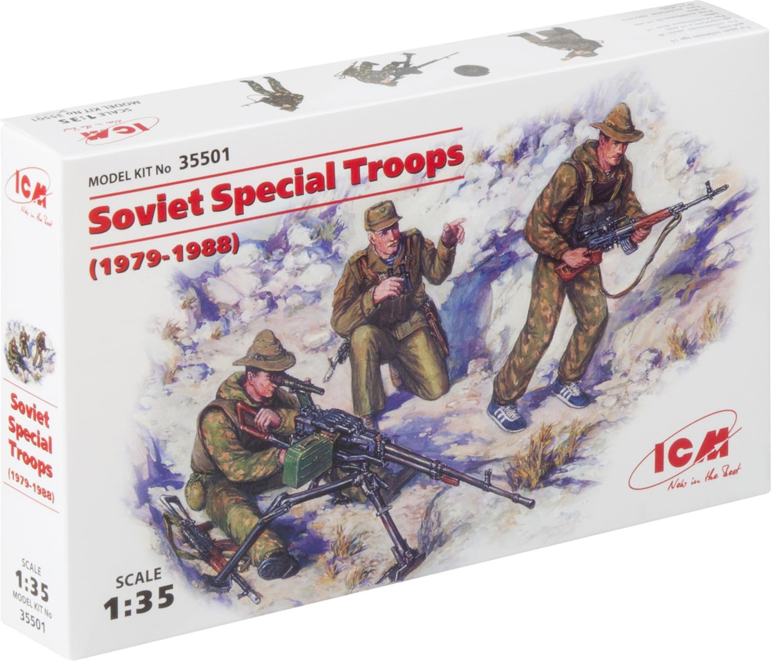 ICM Models Soviet-Afghan War Soviet Special Troops Building Kit