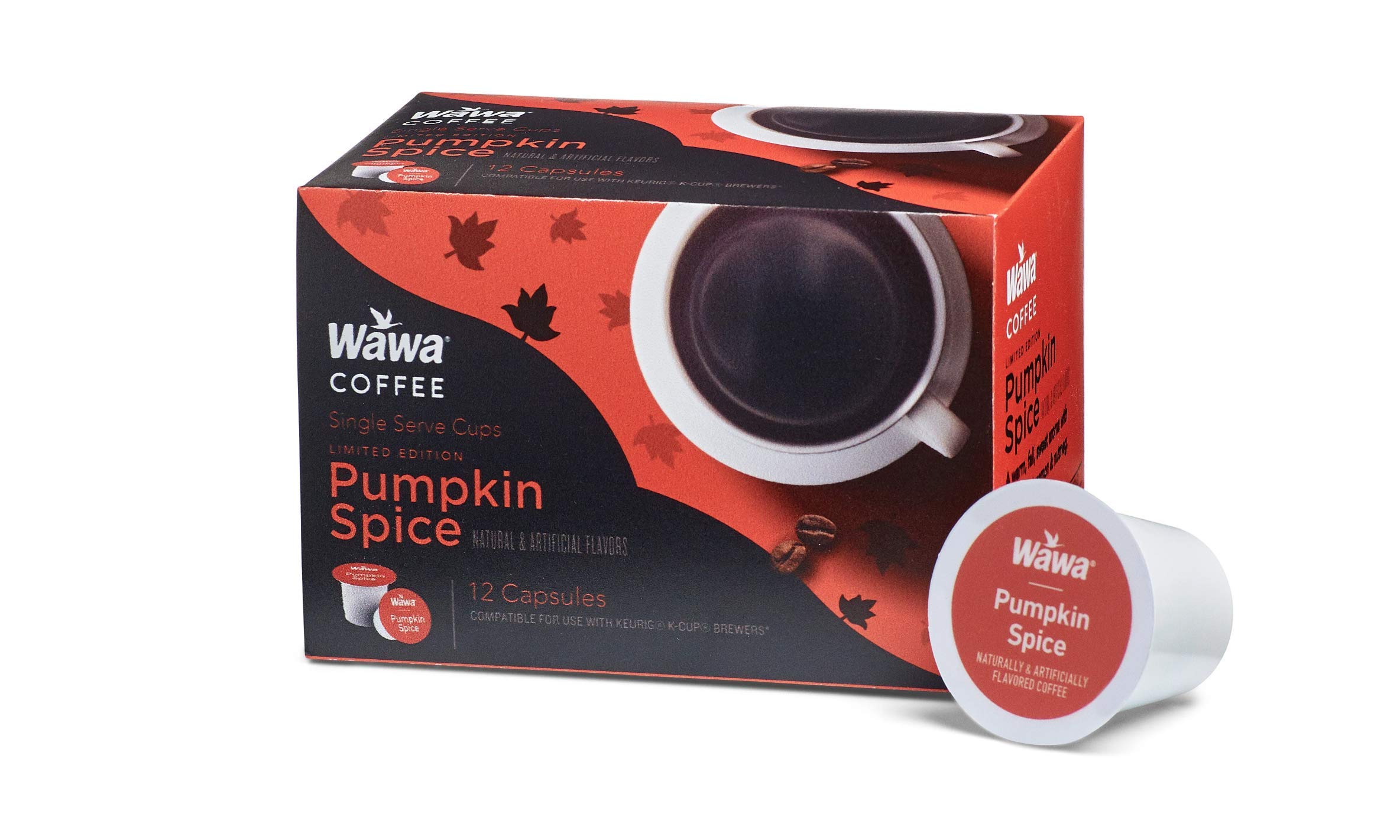 Wawa Limited Edition Pumpkin Spice Single serve cups for Keurig K-Cup Brewers - 12 Capsu 0.33 oz