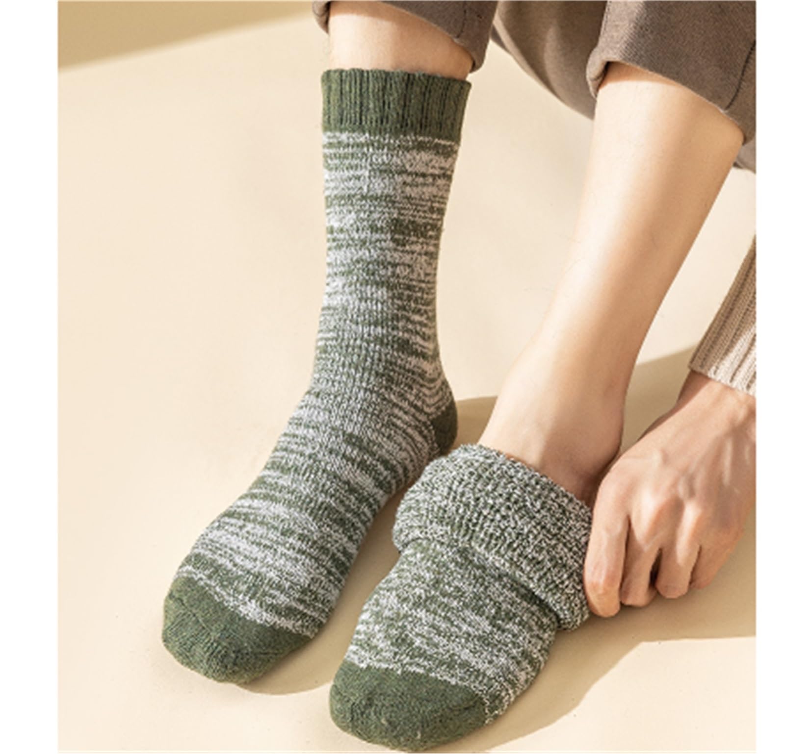 Wintersocken Bettsocken 5 Paar Dicke Warme Wintersocken For Damen Und Herren, Skistiefel For Kaltes Wetter Warme Flauschige Socken