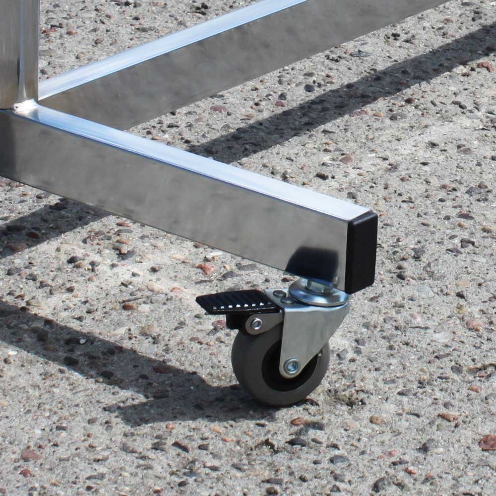 GERSO Reiserollständer höhenverstellbar 100-180cm Kleiderstange rollbar ausziehbar 98-135cm Kleiderständer auf Rollen Auszüge