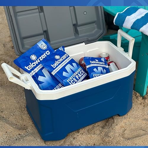 Miniatura 6 de Below Zero Reusable Ice Packs for Lunch Box and Cooler Bags  Patent Pending Coldest and Longest Lasting Technology, 8+ Hour Cooling Ice Gel Pack -
